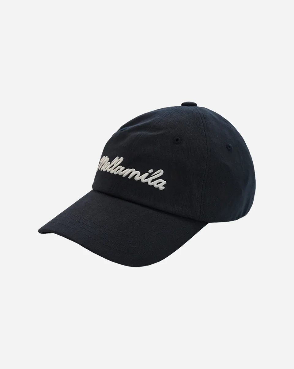MELLAMILA / Classic Lettering Ball Cap - illustrative official product photo